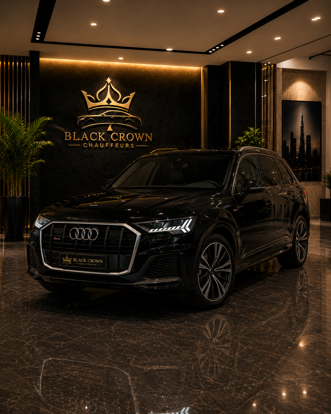 Audi Q7 luxury SUV chauffeur vehicle