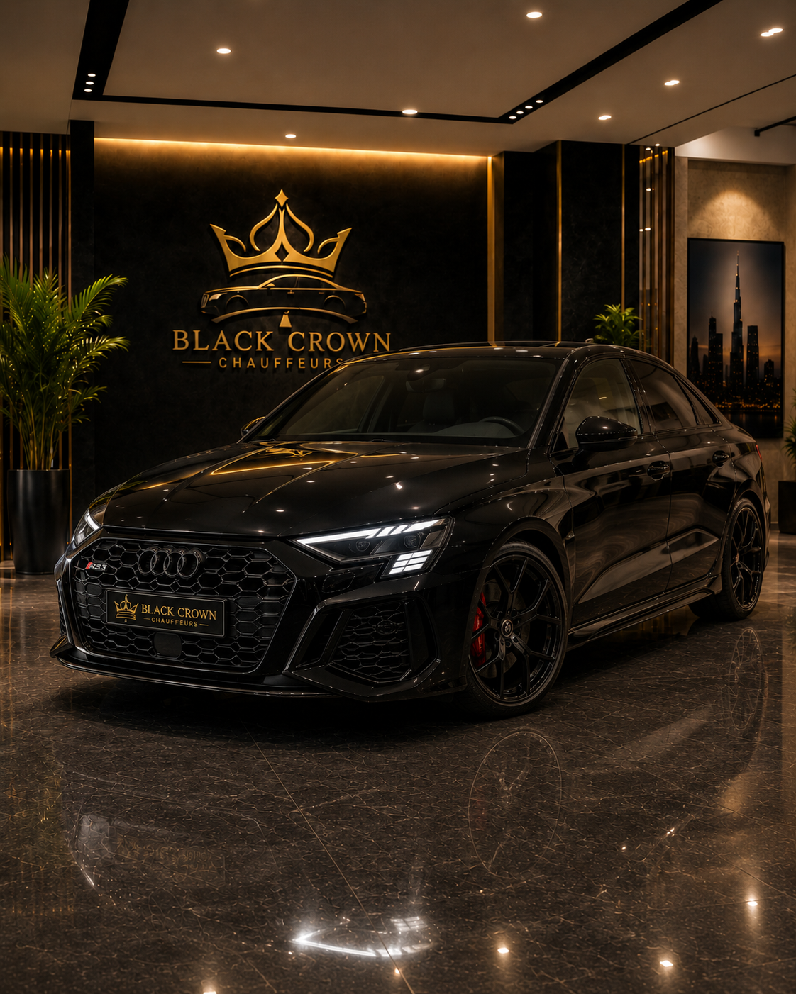 Audi RS3 Sedan sport chauffeur vehicle