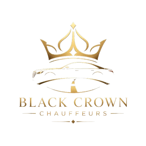 Black Crown Chauffeurs gold crown logo