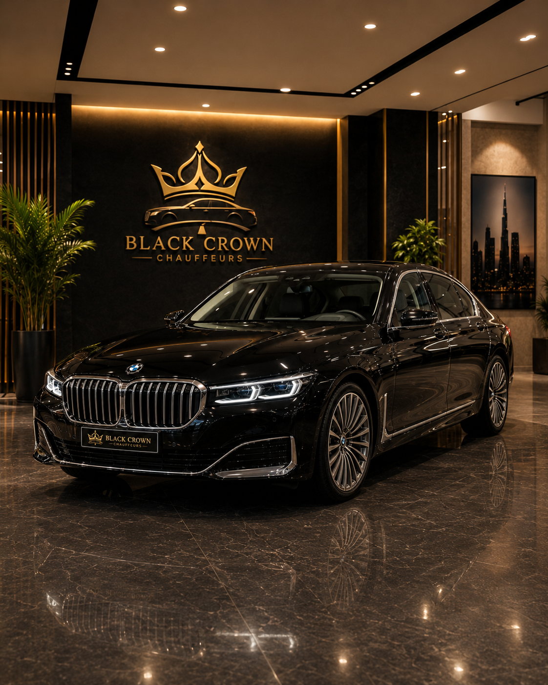 BMW 7 Series executive chauffeur sedan