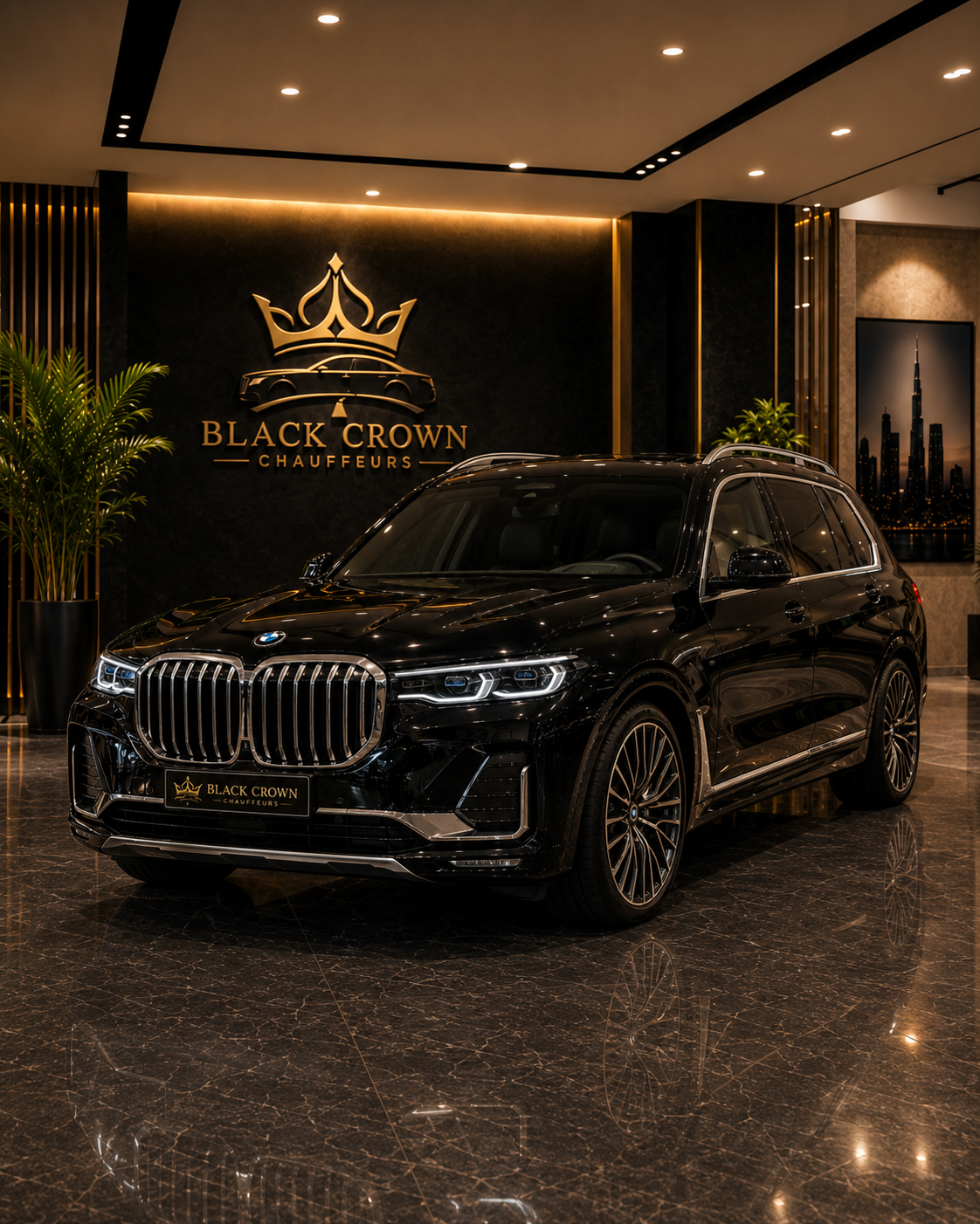 BMW X7 luxury SUV chauffeur vehicle