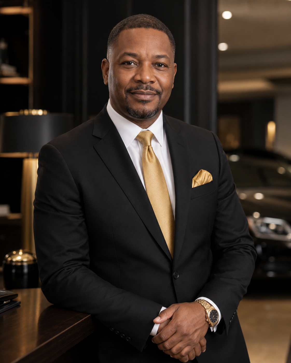 Professional portrait of Thabo Mokoena founder of Black Crown Chauffeurs